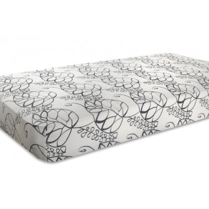 Простынь детская бамбуковая на резинке Aden&Anais Moonlight Leafy