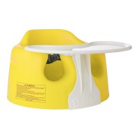 Мягкое напольное детское кресло Bumbo со столиком, цвет желтый