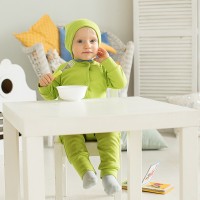 Пижама на кнопках Bambinizon "Зеленое яблоко" 