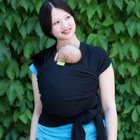 Трикотажный слинг-шарф Boba Wrap расцветка Black