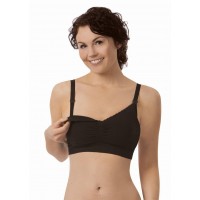 Бюстгальтер для кормления Carriwell Seamless Organic Cotton Nursing Bra Черный