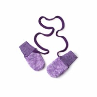 Варежки без пальца из шерстяного флиса Cosilana Лиловый меланж