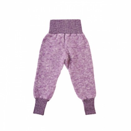 Штаны из шерстяного флиса Cosilana Лиловый меланж