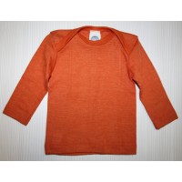 Футболка с длинным рукавом из шелко-шерсти Cosilana оранжевая
