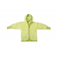 Кофта из шерстяного флиса с капюшоном Cosilana Зеленый меланж