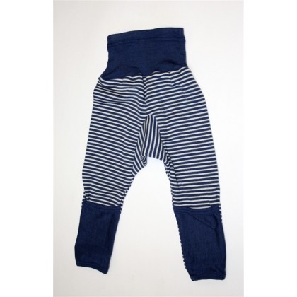 Штанишки из шелко-шерсти Cosilana синие в белую полоску