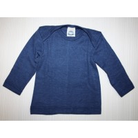 Футболка с длинным рукавом из шелко-шерсти Cosilana темно-синяя