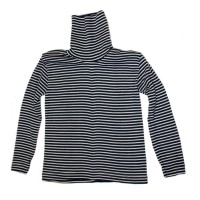 Водолазка из шелко-шерсти Cosilana синяя в белую полоску