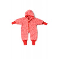 Комбинезон из шерстяного флиса Cosilana Красный меланж