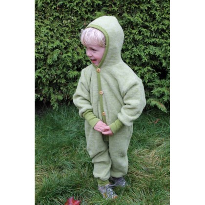 Комбинезон из шерстяного флиса Cosilana Зеленый меланж