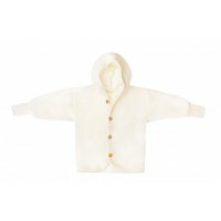 Кофта из шерстяного флиса с капюшоном Cosilana Натуральная