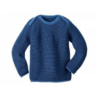 Джемпер изнаночная вязка Disana, цвет Синий