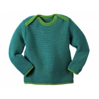 Джемпер изнаночная вязка Disana, цвет Зеленый