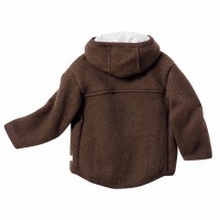 Куртка с капюшоном из свляной шерсти Disana Шоколад