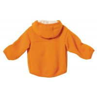 Куртка с капюшоном из свляной шерсти Disana Оранжевая