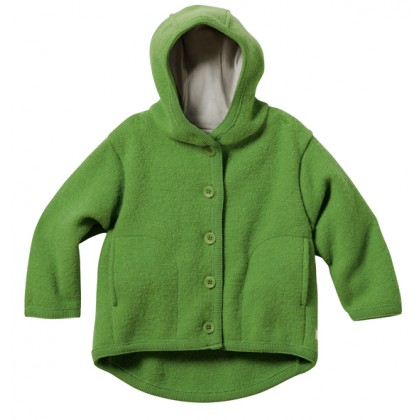 Куртка с капюшоном из свляной шерсти Disana Зеленая