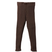 Вязаные шерстяные штанишки-леггинсы Disana, цвет Шоколад