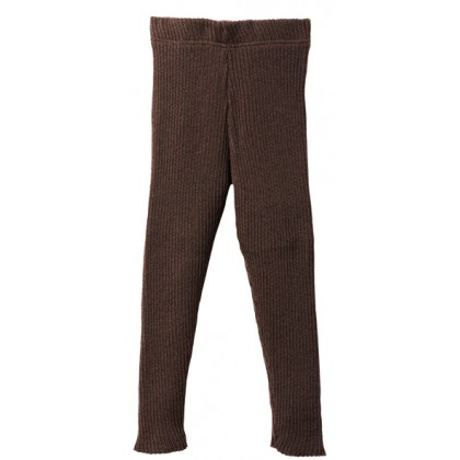 Вязаные шерстяные штанишки-леггинсы Disana, цвет Шоколад