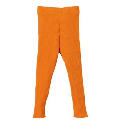 Вязаные шерстяные штанишки-леггинсы Disana, цвет оранжевый