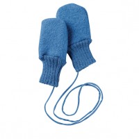 Варежки из сваляной шерсти Disana Синие