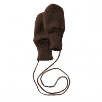 Варежки из сваляной шерсти Disana Шоколад