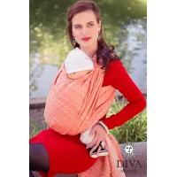 Слинг-шарф Diva Milano Etna Arancio cо льном