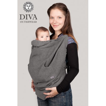 Слингонакидка из шерсти Diva Outerwear Nebbia