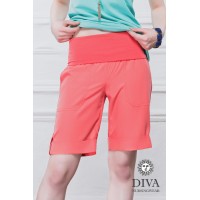 Шорты для беременных и родивших Diva Nursingwear Deborah, цвет Corallo