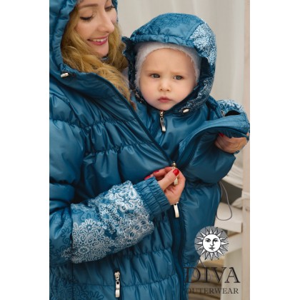 Слингокуртка зимняя 3в1 Diva Outerwear Azzurro