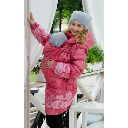 Слингокуртка зимняя 3в1 Diva Outerwear Corallo