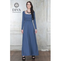 Платье для кормящих и беременных Diva Nursingwear Stella Maxi дл. рукав цвет Notte
