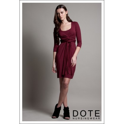 Платье для кормящих DOTE Madison, бургунди