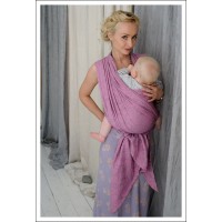 Слинг с кольцами Ellevill Paisley Silver-Pink (бамбук / лен)