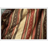 Слинг c кольцами Ellevill Zara Tricolor Indian (со льном)