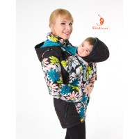 Слингокуртка демисезонная Fantino's КЭМЕРОН "3 в 1", цвет черный/бирюза 