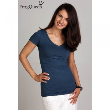 Футболка для кормящих Basic Indigo Frogqueen