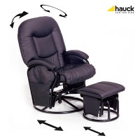 Кресло для отдыха и кормления Hauck Glider, цвет black