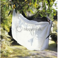 Детская непромокаемая простынка натяжная Tencel Hippychick Белая 90x200 см