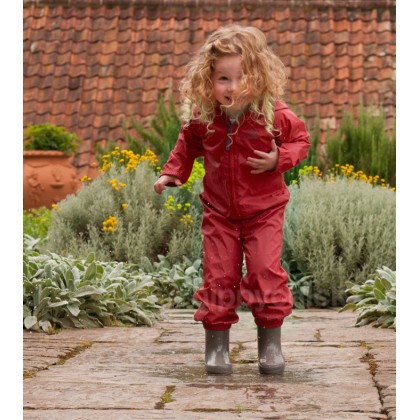 Детский комбинезон - дождевик Hippychick, цвет красный