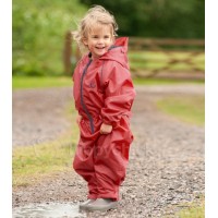 Детский непромокаемый комбинезон Hippychick с флисовым подкладом, красный