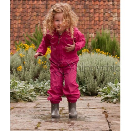 Детский комбинезон - дождевик Hippychick, цвет розовый