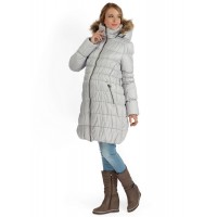 Куртка зимняя для беременных 2в1 I LOVE MUM "Сидней", цвет серый