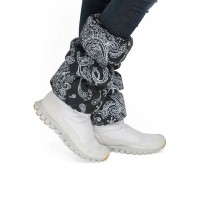 Краги для обуви I LOVE MUM, цвет пэйсли на черном