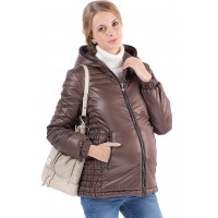 Демисезонная куртка для беременных 2в1 I Love Mum "Бланка" шоколад