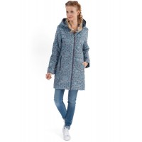 Демисезонная куртка для беременных 2в1 I Love Mum "Оливия", бисер на сером