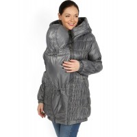 Демисезонная слингокуртка 3 в 1 I LOVE MUM "САНДРА", цвет серый