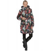 Куртка для беременных 2 в 1 I LOVE MUM "Валенсия", пионы