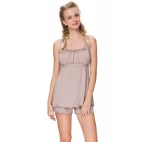 Комплект для сна для беременных и кормящих I Love Mum "Мия NEW", цвет бежевый