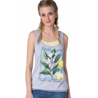 Майка для кормящих I Love Mum «Гретта» меланж/лимон