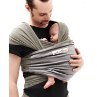 Слинг-шарф трикотажный JPMBB "Оливковый-светло-серый" 